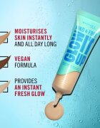 Rimmel Kind & Free Glow It Up lahki vlažilni tekoči puder odtenek 601 Soft Chocolate 30 ml