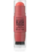Rimmel Multi-Tasker Blush'N'brush rdečilo v paličici s čopičem odtenek 250 Coral Dust 8 g