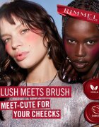 Rimmel Multi-Tasker Blush'N'brush rdečilo v paličici s čopičem odtenek 350 Roasted Peach 8 g