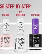 Rimmel Super Gel Step 1 lak za francosko manikiro odtenek 090 Porcelain 12 ml