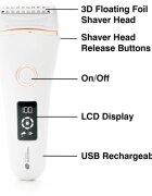 RIO Go Smooth Wet & Dry Lady Shaver ženski brivnik 1 kos