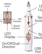 RIO Precision Pro Electric Nail File električna pilica za nohte 1 kos