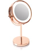RIO Rose gold mirror kozmetično ogledalce z osvetlitvijo 1 kos