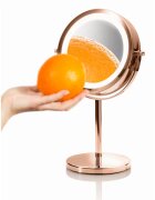 RIO Rose gold mirror kozmetično ogledalce z osvetlitvijo 1 kos
