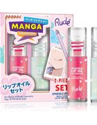 Rude Cosmetics Manga Collection set za ustnice Watermelon And Mint Duo 2x2 g