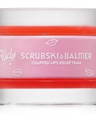 Rude Cosmetics Scrubski & Balmer balzam in piling za ustnice odtenek Juicy Peach 7.5 g
