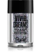 Rude Cosmetics Vivid Dreams bleščice za obraz in telo odtenek Dreamscape 2.7 g