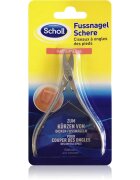 Scholl Toenail Scissors ravne škarje za nohte 1 kos