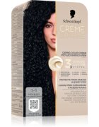 Schwarzkopf Creme Supreme permanentna barva za lase odtenek 1-1 Cool Black 60 ml