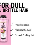 Schwarzkopf Gliss Liquid Silk regeneracijski šampon za krepitev in sijaj las 400 ml