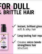 Schwarzkopf Gliss Liquid Silk serum brez spiranja za krepitev in sijaj las Shine Booster 100 ml