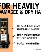 Schwarzkopf Gliss Ultimate Repair krepilni balzam za suhe in poškodovane lase 200 ml