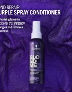 Schwarzkopf Professional Blondme Bond Repair Purple Spray Conditioner vijoličen balzam v pršilu 150 ml