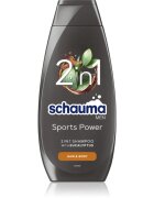 Schwarzkopf Schauma MEN gel za prhanje in šampon 2v1 za moške Sports Power 400 ml