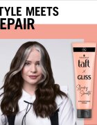 Schwarzkopf Taft x Gliss krema za glajenje za lase Sleeky Smooth 150 ml