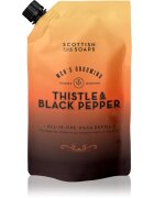Scottish Fine Soaps Thistle & Black Pepper tekoče milo nadomestno polnilo 1200 ml