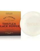 Scottish Fine Soaps Thistle & Black Pepper trdi šampon za moške 100 g