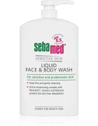 Sebamed Face & Body Wash Sensitive Skin nežna emulzija za umivanje tela in obraza za občutljivo kožo 1000 ml