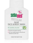 Sebamed Wash nežna emulzija za umivanje tela in obraza z oljčnim oljem 200 ml