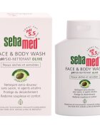 Sebamed Wash nežna emulzija za umivanje tela in obraza z oljčnim oljem 200 ml