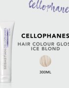 Sebastian Professional Cellophanes maska ki vrača sijaj barvanim lasem odtenek Ice Blond 300 ml