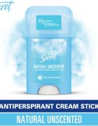 Secret Natural Unscented Antiperspirant Cream Stick kremasti antiperspirant za ženske 40 ml