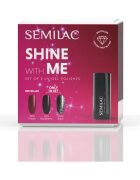 Semilac Set Shine With Me set lakov za nohte ob uporabi UV-/LED-lučke
