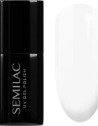 Semilac UV Hybrid Black & White gel lak za nohte odtenek 001 Strong White 7 ml