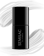 Semilac UV Hybrid Black & White gel lak za nohte odtenek 001 Strong White 7 ml