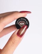Semilac UV Hybrid Galaxy Flash gel lak za nohte z uporabo UV/LED lučke odtenek 824 Digital Red 7 ml