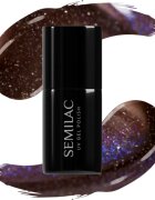 Semilac UV Hybrid Galaxy Flash gel lak za nohte z uporabo UV/LED lučke odtenek 827 AI Brown 7 ml