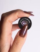 Semilac UV Hybrid Galaxy Flash gel lak za nohte z uporabo UV/LED lučke odtenek 827 AI Brown 7 ml