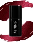 Semilac UV Hybrid Silk Effect gel lak za nohte z uporabo UV/LED lučke odtenek 467 Red Candle Flash 7 ml