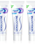 Sensodyne Rapid Cool Mint zobna pasta s fluoridom za občutljive zobe 3x75 ml