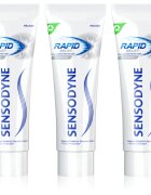 Sensodyne Rapid Whitening zobna pasta za beljenje zob za občutljive zobe 3x75 ml
