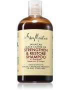 Shea Moisture Jamaican Black Castor Oil Strengthen & Restore čistilni šampon za poškodovane in barvane lase 384 ml