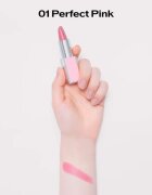 Shiseido Technosatin Pink satenasta šminka odtenek 01 Perfect Pink 3.3 g