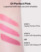 Shiseido Technosatin Pink satenasta šminka odtenek 01 Perfect Pink 3.3 g
