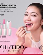 Shiseido Technosatin Pink satenasta šminka odtenek 01 Perfect Pink 3.3 g