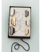 Sister's Aroma Metal Hair Clip Maxi sponka krokodilček za lase barva Silver 1 kos