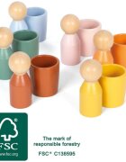 Small foot Montessori komplet igrač iz lesa 12m+ 12 kos