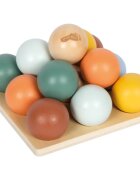 Small foot Montessori Sorting Game with Balls razvrščevalna igra 12m+ 15 kos