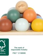 Small foot Montessori Sorting Game with Balls razvrščevalna igra 12m+ 15 kos