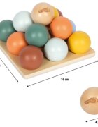 Small foot Montessori Sorting Game with Balls razvrščevalna igra 12m+ 15 kos