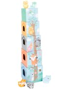 Small foot Stacking Tower Pastel Animals zložljivi stolp 12m+ 10 kos