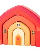 Small foot Wooden Building Blocks House aktivnostna igrača iz lesa 12 m+ 4 kos