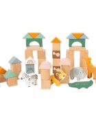 Small foot Wooden Building Blocks Safari aktivnostna igrača iz lesa 12 m+ 50 kos
