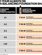 Smashbox Always On Skin Balancing Foundation dolgoobstojen tekoči puder odtenek F10 O - LEVEL-ONE FAIR WITH AN OLIVE UNDERTONE 30 ml