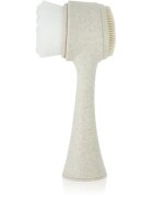 So Eco Facial Cleansing Brush obojestranska čistilna krtačka za obraz z ročajem ki ga je mogoče kompostirati 1 kos