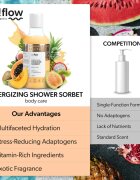 so!flow Energizing Shower Sorbet vlažilni sorbet za telo za tuš 400 ml
